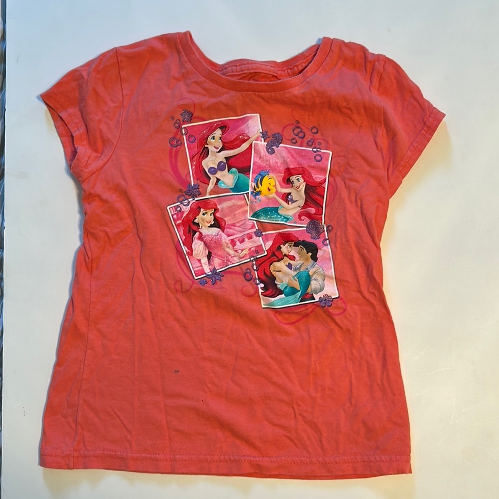 Disney Kids Ariel Graphic T-Shirt - Coral
